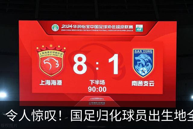 令人惊叹！国足归化球员出生地全进入世界杯16强